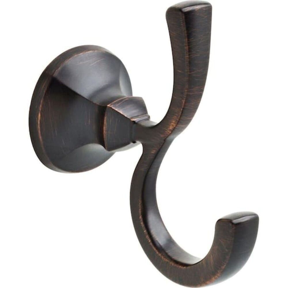 Delta Ashlyn Double Robe Hook in Venetian Bronze - 76435 - 3 AVAIL